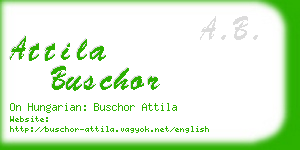 attila buschor business card